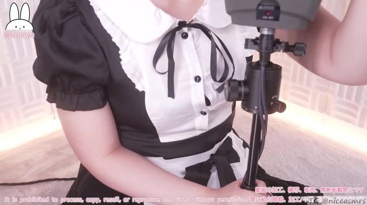 rizunya 最新ASMR福利 女仆的舔耳服务